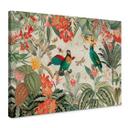 Lienzo selva exótica con loros - UN Designs