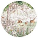 Wallsticker Kikki Belle - Skovens venner forår - Rund