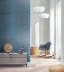 Papel pintado no tejido con rayas y líneas finas textura azul, turquesa