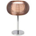 Tischleuchte Maxime, braun, 39 x 26 cm, Glas Nachttischlampe, dimmbar