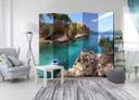 Screen room divider - Ferieophold, 5-delt - 225x172 cm