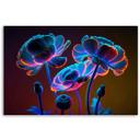 Canvasbillede, neonblomster i naturen