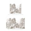 Bosbehang met boslandschap in beige - Ms Tiff