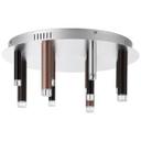 Deckenleuchte Eddy, braun, 21,5 x 50,5 cm, Metall Deckenlampe