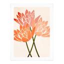 Plakat Farverige lotusblomster - Kubistika