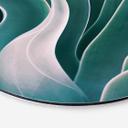 Tableau sur alu-Dibond rond Wechsler - Agave à la lumière du matin