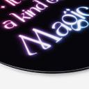 Vægcirkel Songtext - It's a kind of magic – print på aluminium (Alu-Dibond)