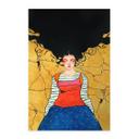 Póster de tela Soñadora en la luz dorada - Hülya