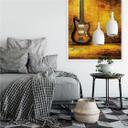 Poster autocollant - W - Guitare Électrique