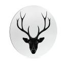 Wandcirkel Alu-Dibond - Ireland - Black Deer