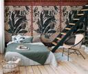 graffiti tapet brun beige - non-woven tapet industriel Livingwalls - mat og glat