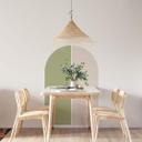 Wallsticker set of 2 half arches - pistachio and beige