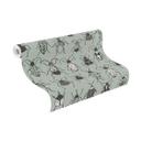 Rasch papier peint intissé, papier peint à motifs Stories Onszelf gris vert
