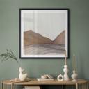 Póster Line Art Montañas y Desierto | Arte Minimal - Alma - Cuadrado