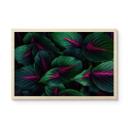 Cuadro de madera plantas coloridas de la selva - Paksoylu