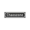 Muursticker Chaoszone