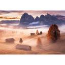 Niebla otoñal en los Alpes | fotomural de paisajes - Selagea