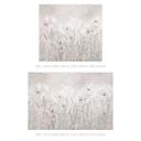 Scandinavisch design wilde bloemenweide met vlinders Fotobehang - Ms Tiff