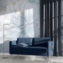 Tapet med blomstermotiv Big Pictures grå 2,50 x 2,70 m