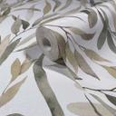 Papel pintado no tejido hojas naturaleza floral mate en blanco gris beige