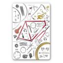 Tableau en verre Sparshott - Les composantes d'une bicyclette