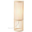 Tischleuchte Luise, braun, 36 x 12 cm, Bambus Tischlampe