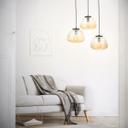 Pendelleuchte Junis, braun, 176 x 40 cm, Metall Pendelleuchte