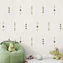 Wallsticker former - Geometriske cirkler i grøn