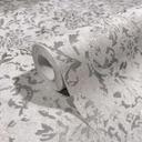 Papel pintado no tejido con ornamento gris efecto hormigón