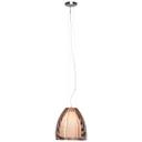 Pendelleuchte Maxime, braun, 130 x 28,5 cm, Glas Pendellampe, dimmbar