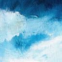 Pinceladas azul y oro - fotomural abstracto - Haniff