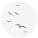 Wallsticker Måger på himlen - Rund