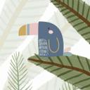 Fotomural para la habitación de los niños Animales lindos en la selva - Oliver Robins