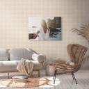 tapet ternet PVC-fri - landhus tapet non-woven af A.S. Création beige natur 386643