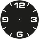 Adesivo murale + Orologio Ø 44 cm