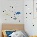 Muursticker set Slapende Wolken en Sterren