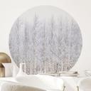 Wallsticker Birkeskov om vinteren - EMELIEmaria - Rund