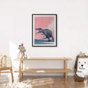 Póster Dinosaurio Giganotosaurus - Póster Infantil - Marrón