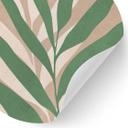 Vinilo decorativo Ramas tropicales en un suave juego de colores - Costa - Redondo