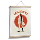 Plakat Imagine Peace - To for fred og håb - Retrodrome