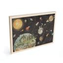 Houten Wanddecoratie zonnestelsel met planeten en aarde - Ms Tiff