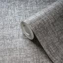 Papel pintado de diseño textura fina gris medio - papel pintado tejido-no tejido urban chic