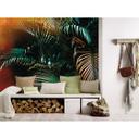 fototapet designvægge i grønt og gult non-woven tapet Jungle Colour regnskov natur
