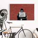 Lienzo Banksy - Guardar monedas