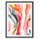 Póster Abstracto jaspeado de colores - Gokhale