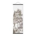 Textielposter bos met boslandschap in beige - Ms Tiff - Panorama