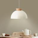 Pendelleuchte Lorena, beige, 174,5 x 35 cm, Holz Pilz
