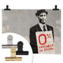 Plakat Banksy - Zero interest in people
