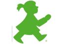 Muursticker Ampelmann - Meisje