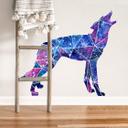 Muursticker Polygoon Wolf